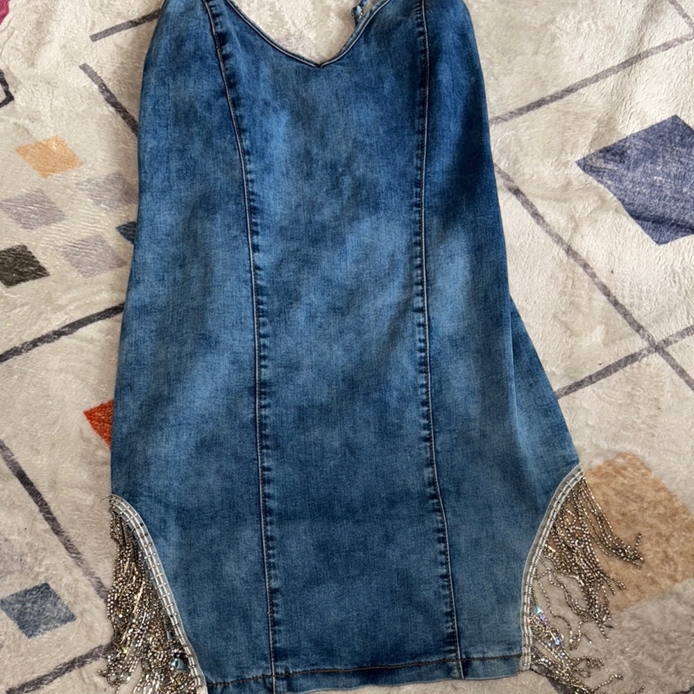 Fashion Nova Blue Mini Dress